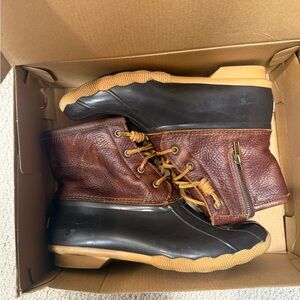 Sperry Women’s  Brown and Black Duck Boots
